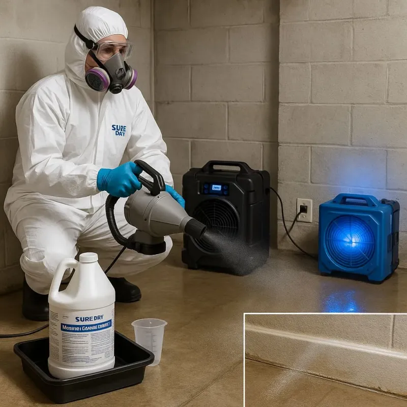 Sanitization and Odor Removal process in Sandia Heights, NM